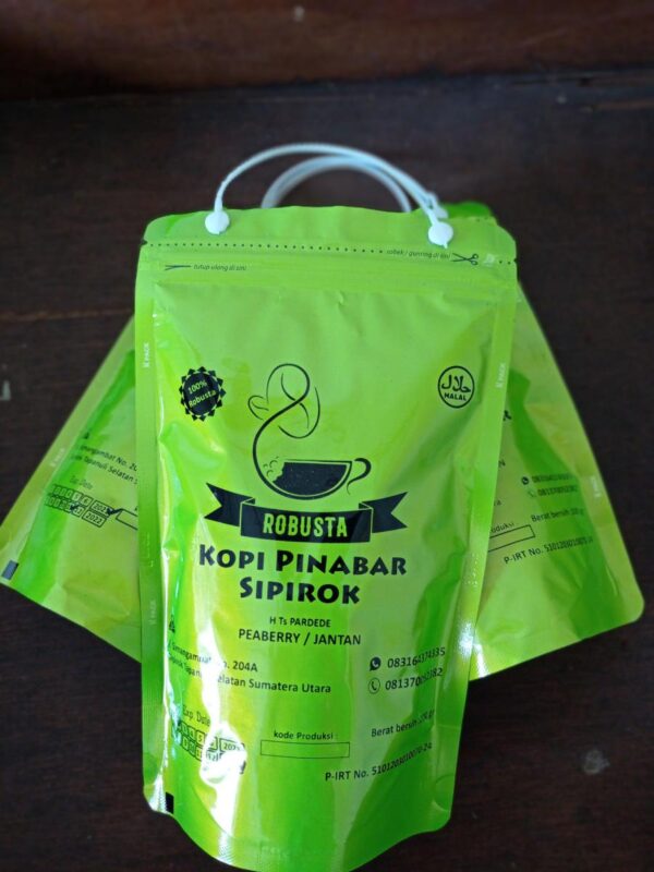 Robusta Peaberry/Jantan 200g - Kopi Pinabar