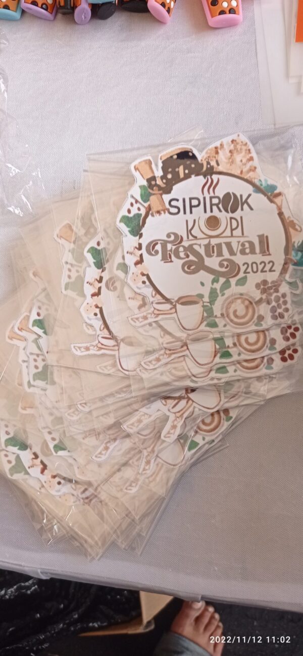 Stiker Vinyl Festival Kopi