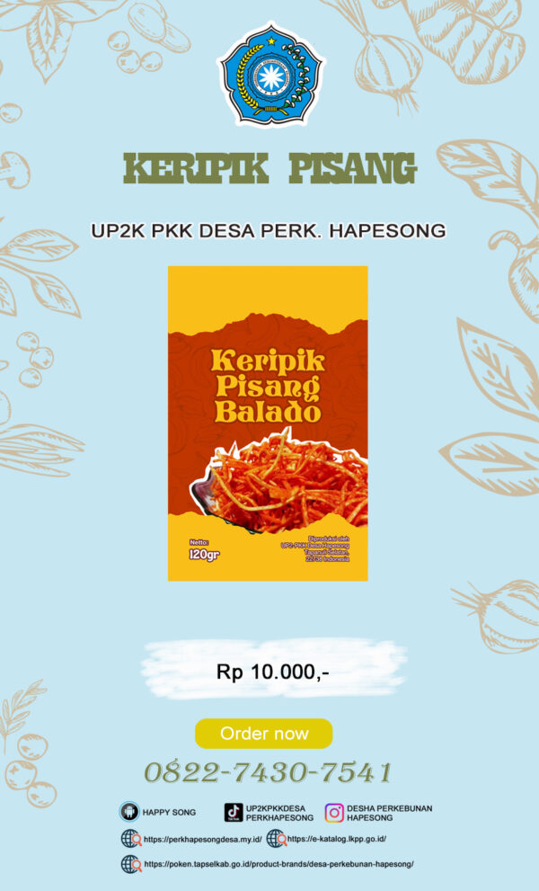 Keripik Pisang Balado