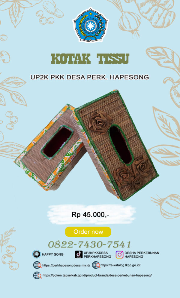 Kotak Tisu Lidi Sawit